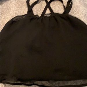 Express cross back silky blouse